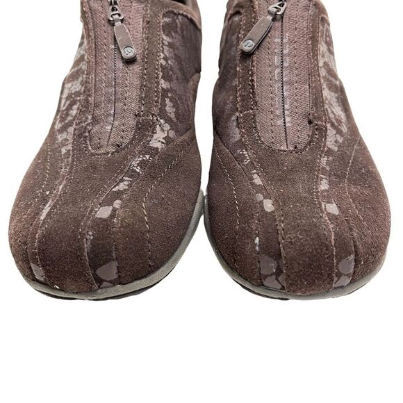 MERRELL AIR CUSHION Espresso Genuine Leather Loafers Casual Sneakers sz 7.5 - Picture 2 of 16